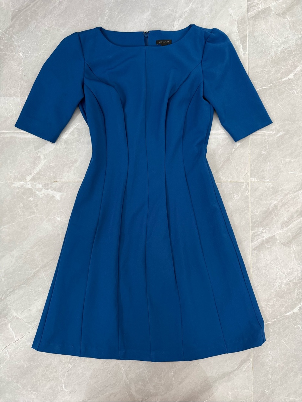 Women’s Ann Taylor Fit & Flare Short Sleeve Dress Business Career Formal Size 2